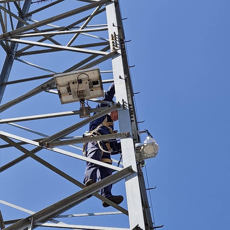 2026.01.15 輸電線路圖像視頻監測裝置(雙光球機) 設備安裝案例